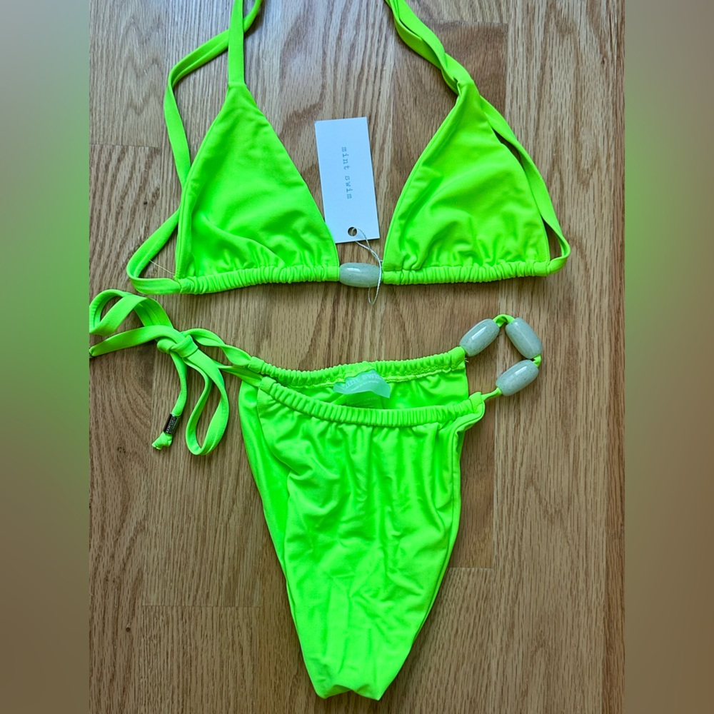 NWT Mint Swim Neon Green Bikini Set